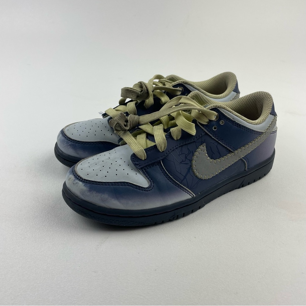 Nike Dunk Low (GS) Big Kids' Shoes Diffused Blue-Luminous Green FQ8354-491 2.5